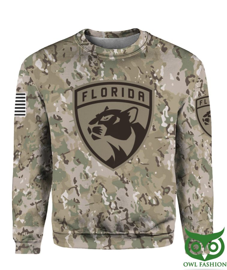88 NHL Florida Panthers Camouflage Crewneck Sweatshirt