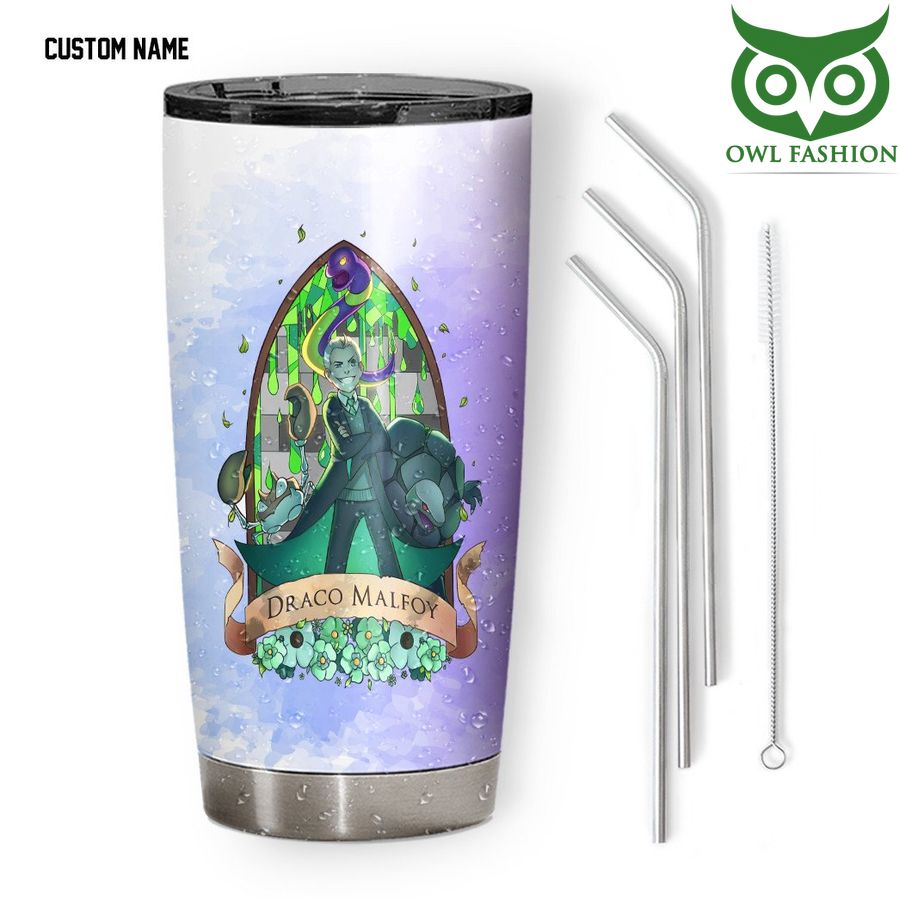 177 Harry Potter Pokemon Crossover Draco Malfloy Custom Name Vacuum Insulated Tumbler