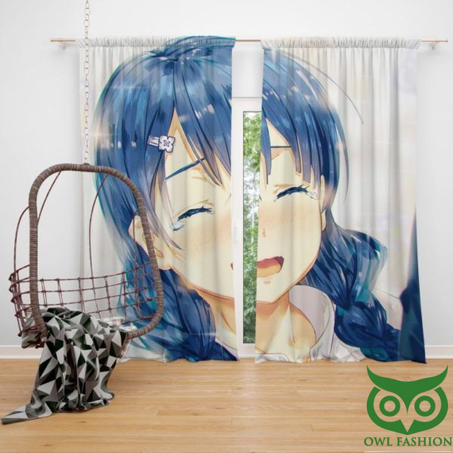 49 Megumi Tadokoro Anime Bedroom Window Curtain