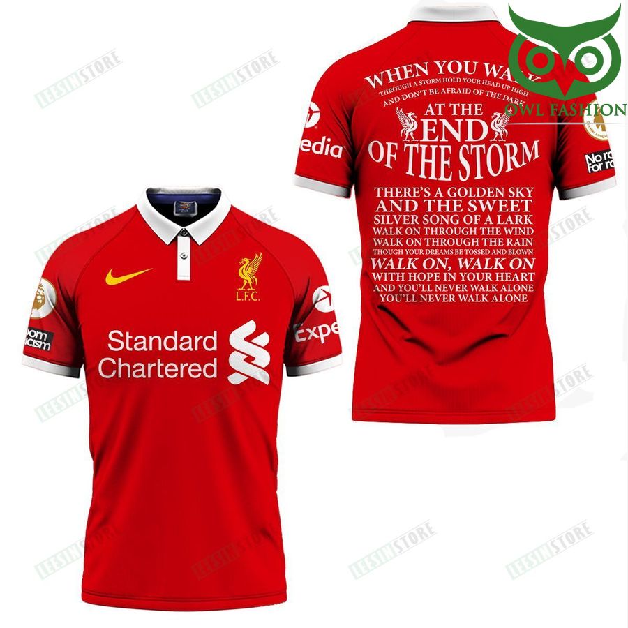 30 Liverpool FC Nike When you walk at the end of the storm red 3D Shirt