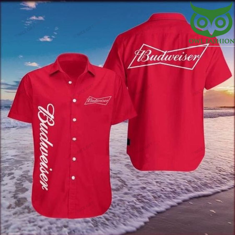 58 Budweiser Hawaii 3D Shirt luxury beer