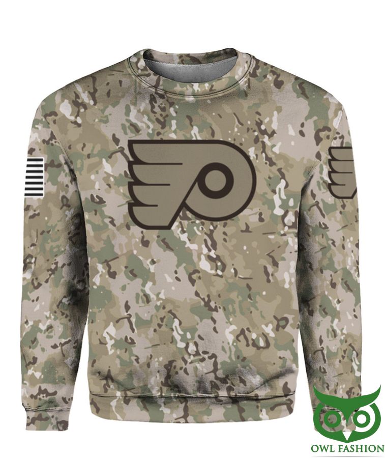 388 NHL Philadelphia Flyers Camouflage Crewneck Sweatshirt