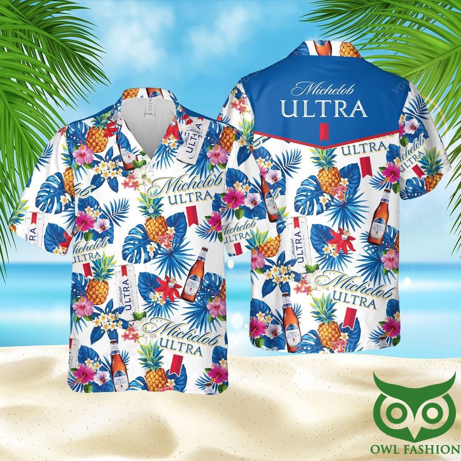 27 Michelob Ultra Beer Hawaiian Shirt and Summer Shorts