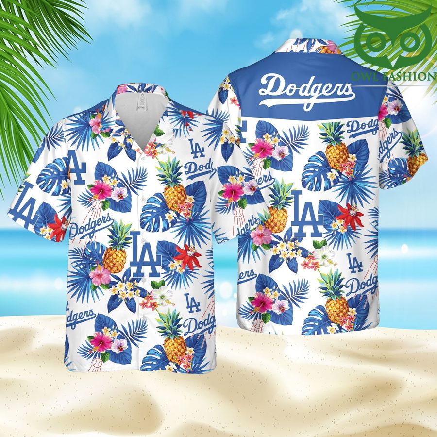 MLB Los Angeles Dodgers Aloha Summer Hawaiian Outfit - Owl Fashion Shop
