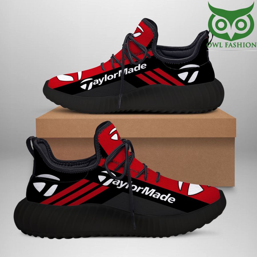38 TaylorMade red Yeezy Boost running sneakers