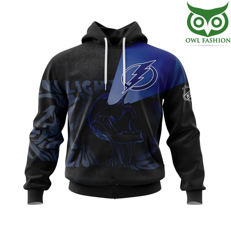 110 NHL Tampa Bay Lightning black Personalized Name Number Skull Style