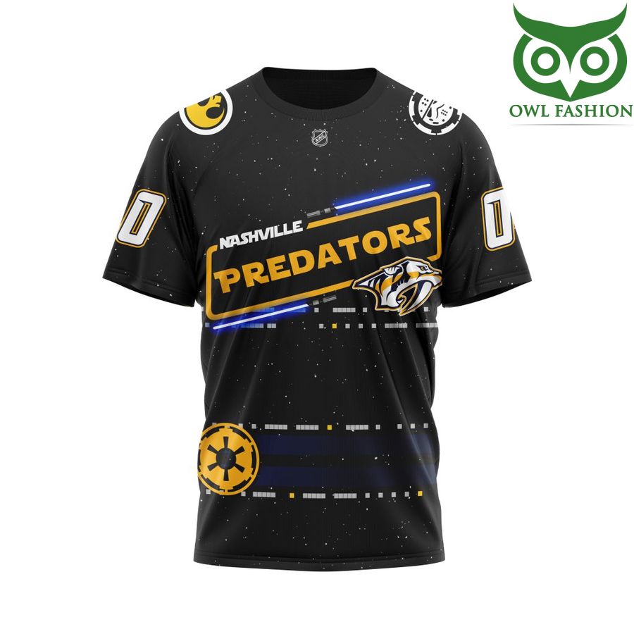 423 Personalized NHL Nashville Predators Star Wars May The 4th Be With You 3D Shirt