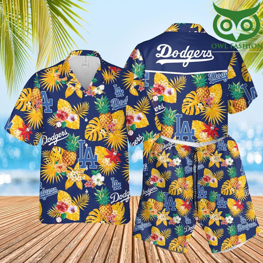 11 MLB Los Angeles Dodgers Tropical Summer Beach Hawaiian Outfit