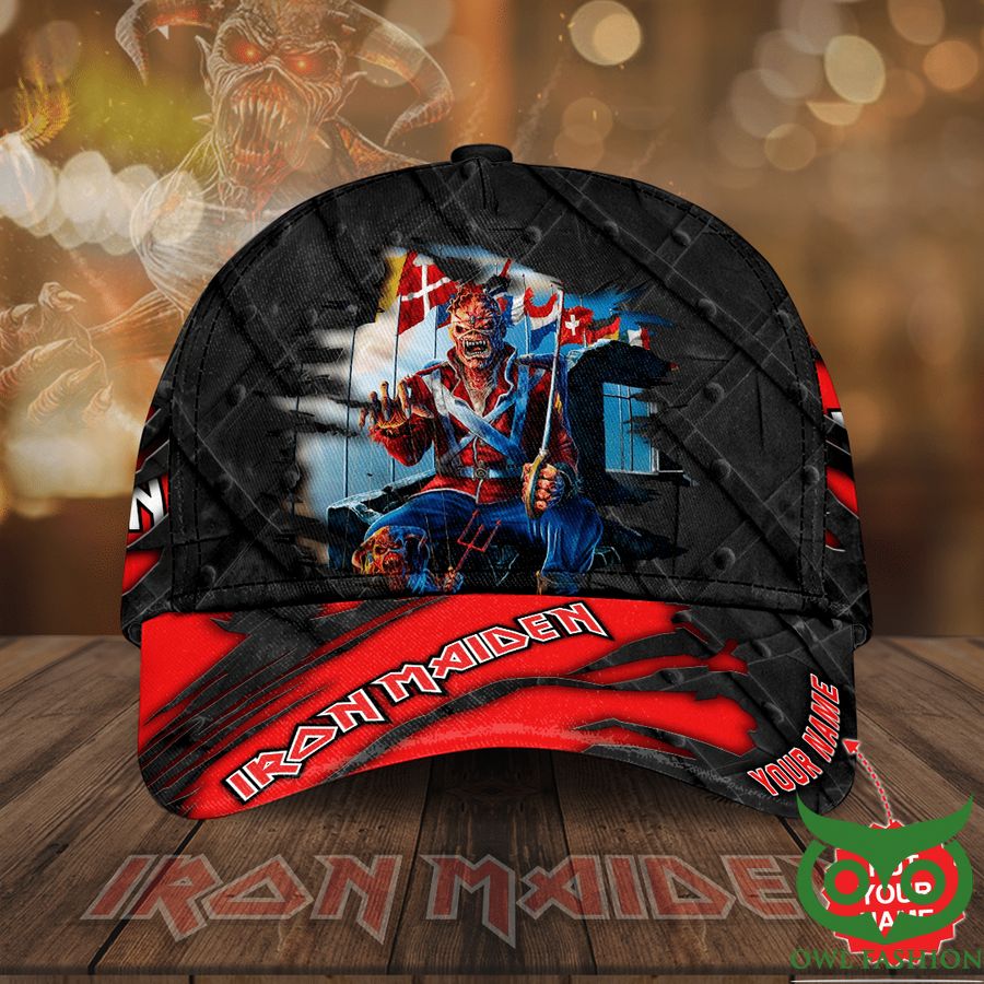 44 Personalized Iron Maiden Black and Red Character Classic Cap