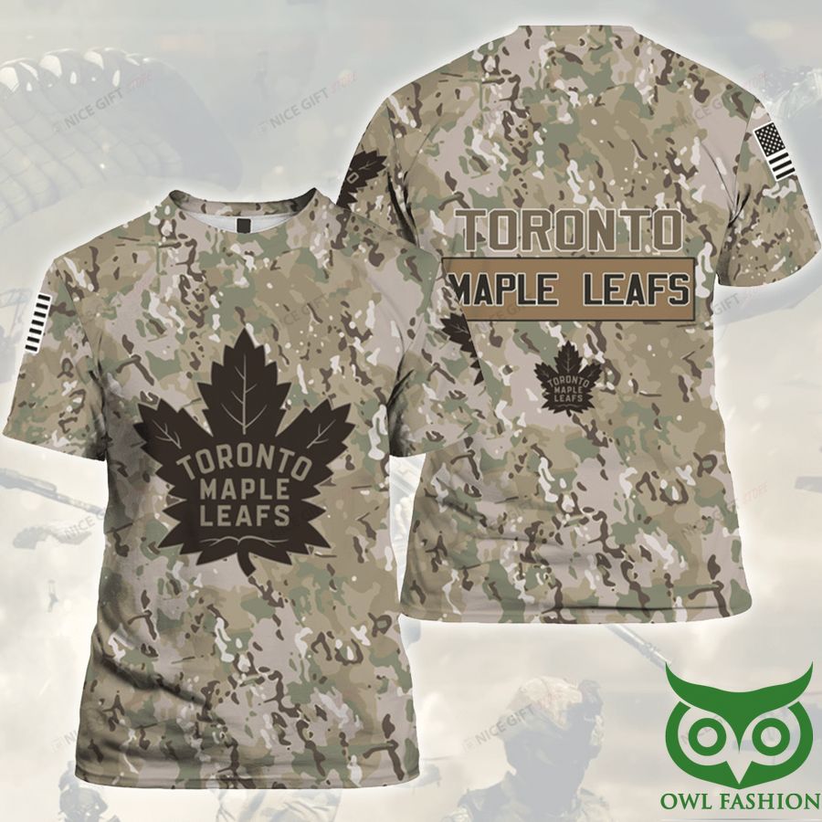 150 NHL Toronto Maple Leafs Camouflage 3D T shirt