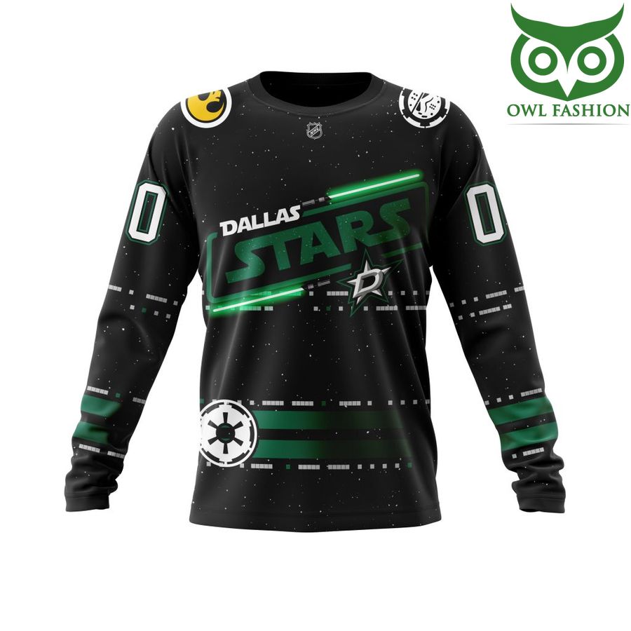 196 Custom Name Number NHL Dallas Stars Star Wars May The 4th Be With You 3D Shirt