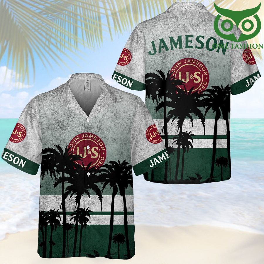 65 John Jameson Drink Palm Tree Hawaiian Shirt Summer Shirt