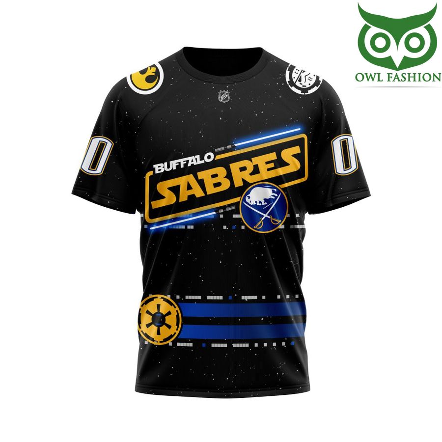 279 Custom Name Number NHL Buffalo Sabres Specialized Star Wars May The 4th Be With You 3D Shirt