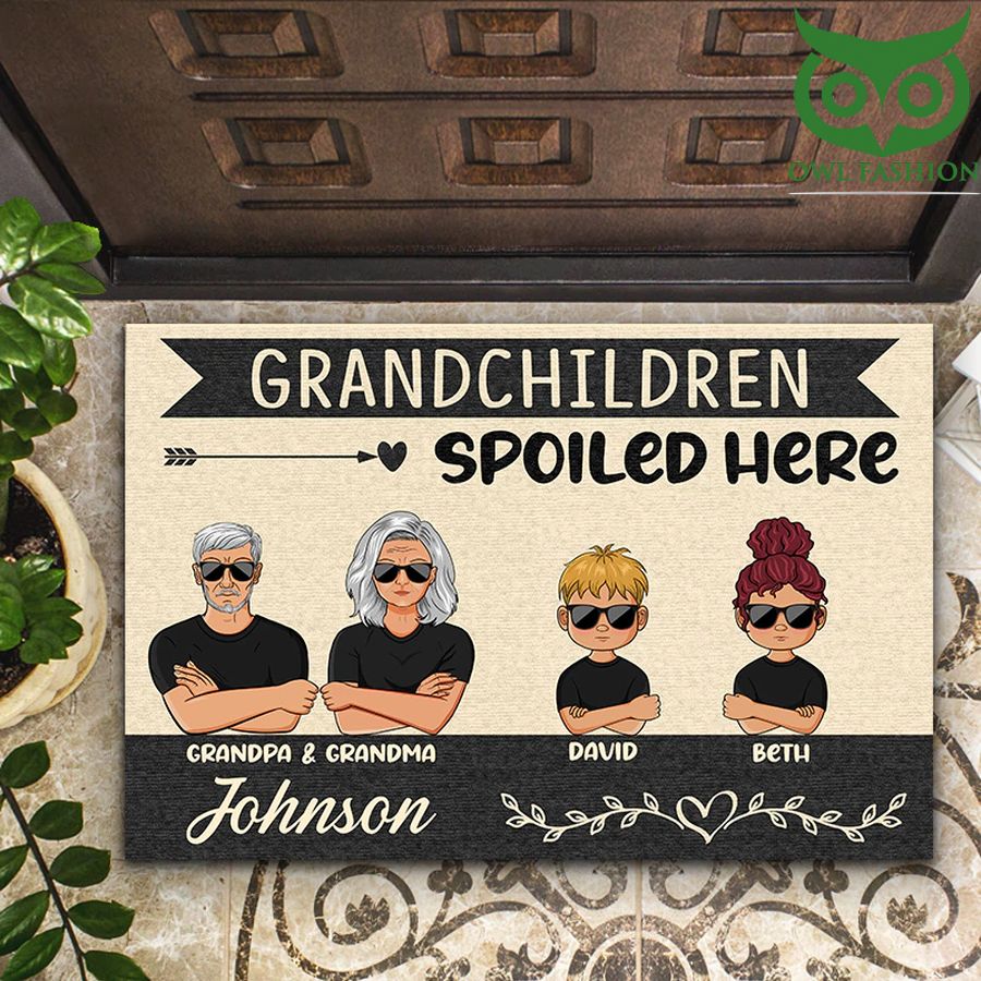 309 Grandma Grandchildrens Spoiled Here Doormat