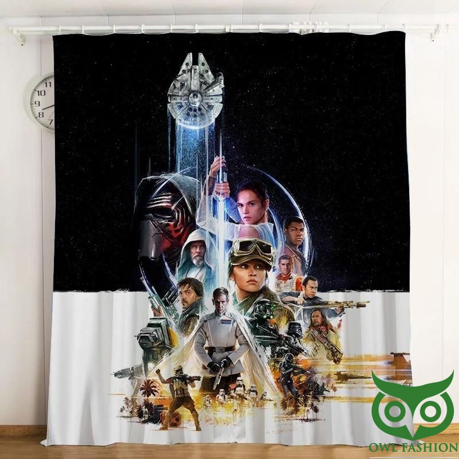 24 Star Wars The Tower 3D Printed Window Curtain