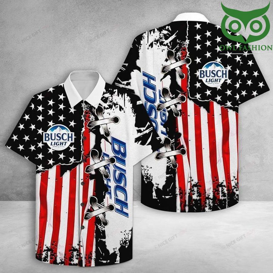 123 Busch Light America Flag Hawaii 3D Shirt limited edition