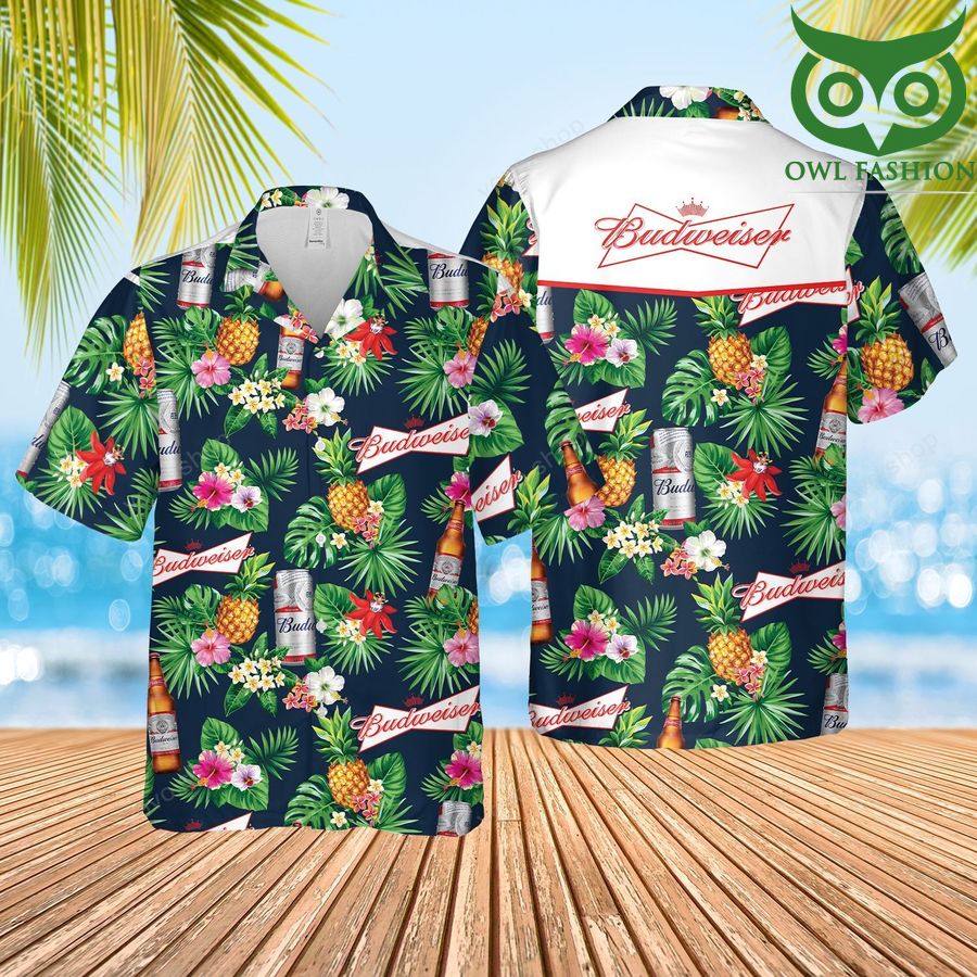 16 Budweiser beer Floral Hawaiian Shirt and Shorts