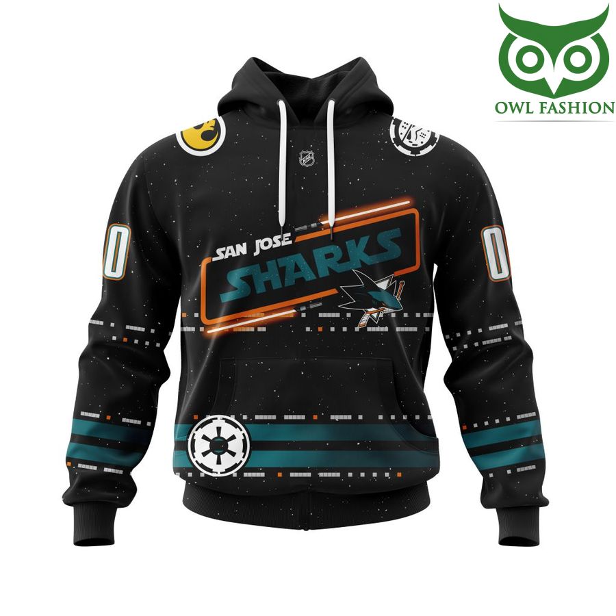 353 Personalized NHL San Jose Sharks Star Wars May The 4th Be With You 3D Shirt
