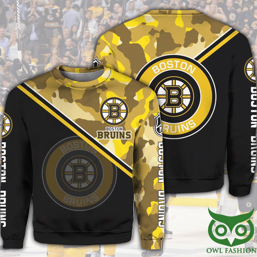 646 NHL Boston Bruins Camouflage Crewneck Sweatshirt