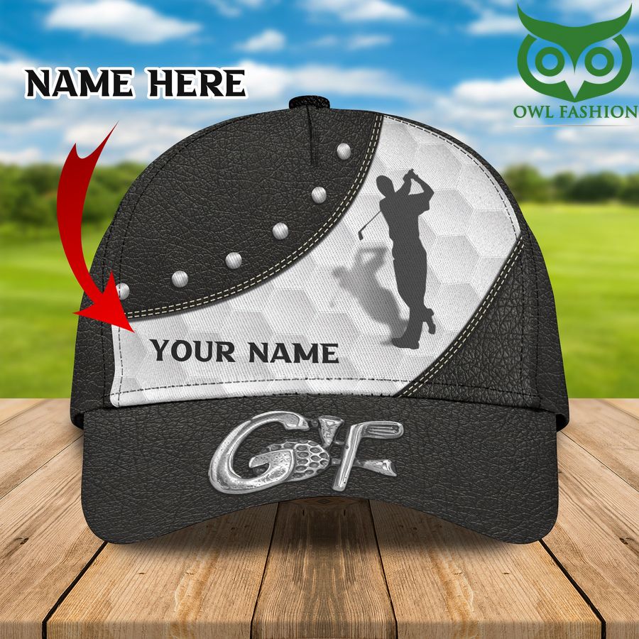 27 Golf grey Personalized Name classic cap