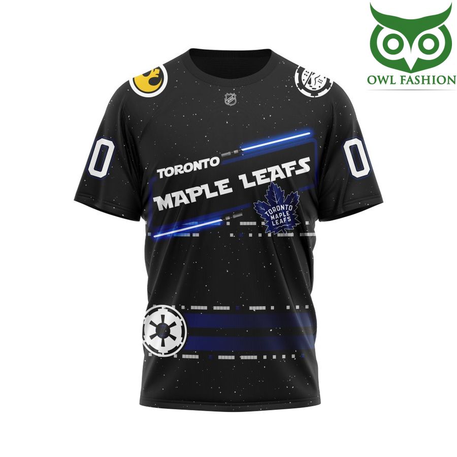 333 Personalized NHL Toronto Maple Leafs Star Wars May The 4th Be With You 3D Shirt