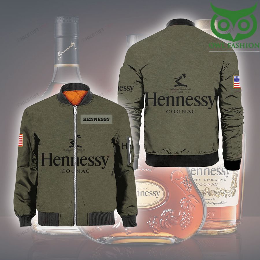 226 Hennessy grey 3D Bomber Jacket
