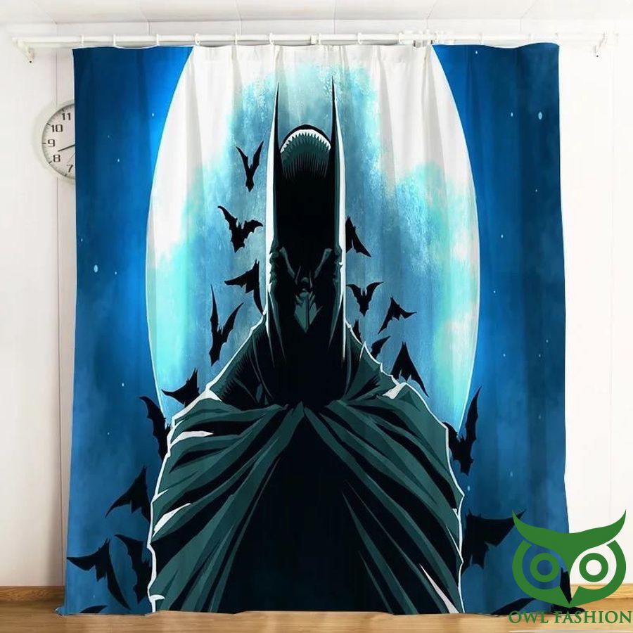41 Batman Under The Moon 3D Printed Window Curtain