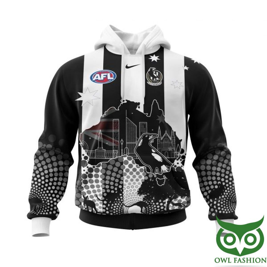 155 AFL Collingwood Football Club Specialized For Australias Day 3D Shirt