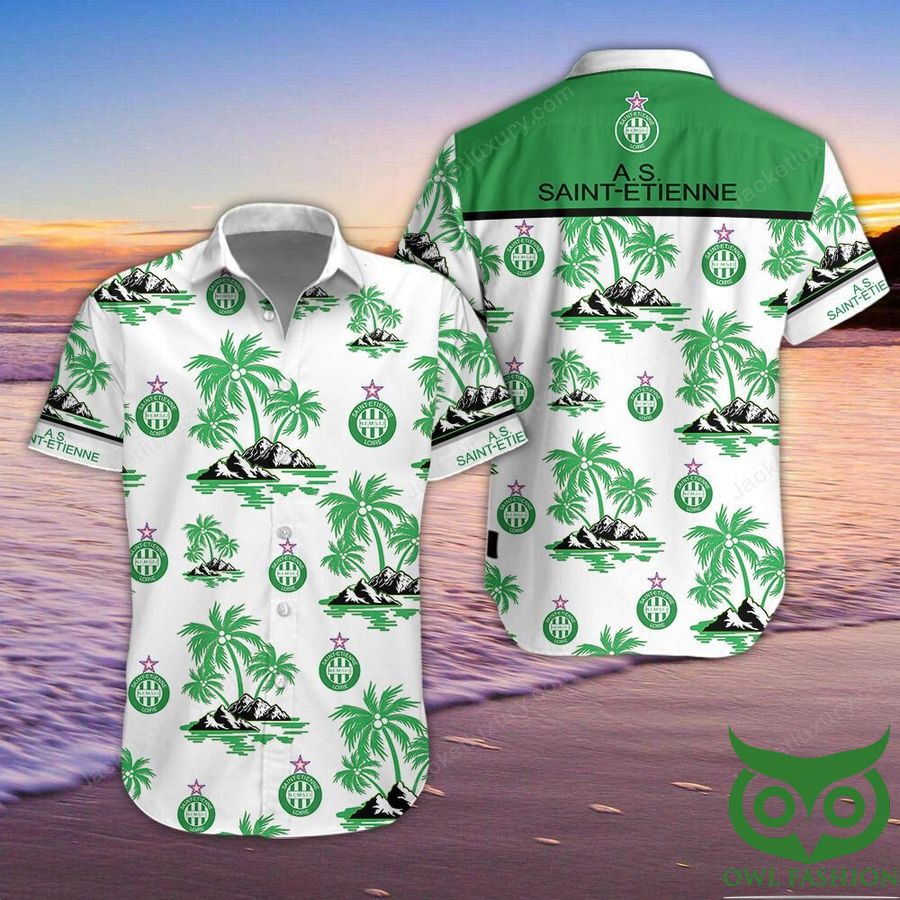 AS Saint-Etienne Short-Sleeve Hawaiian Shirt