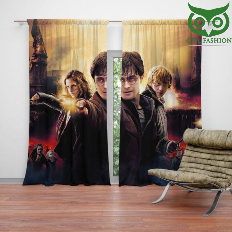 Harry Potter And The Deathly Hallows Window shower curtains waterproof decoration rooom