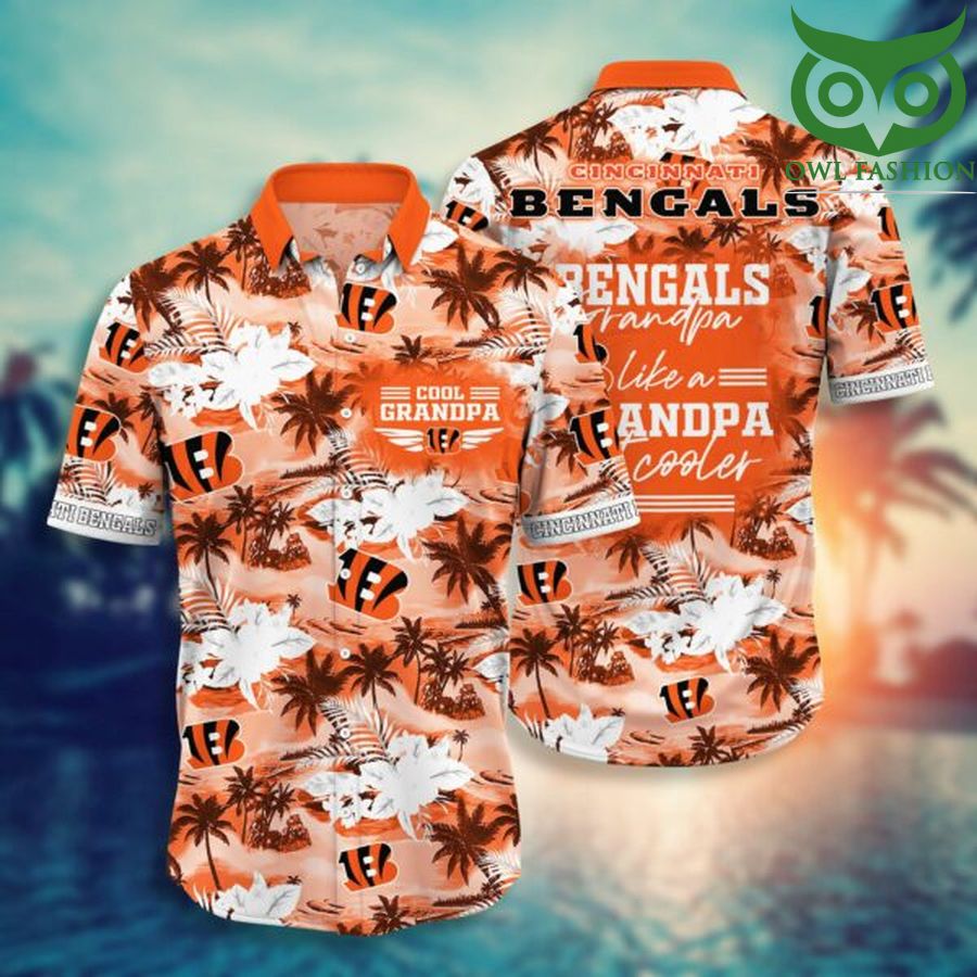 NFL Cincinnati Bengals cool grandpa Hawaiian Shirt 