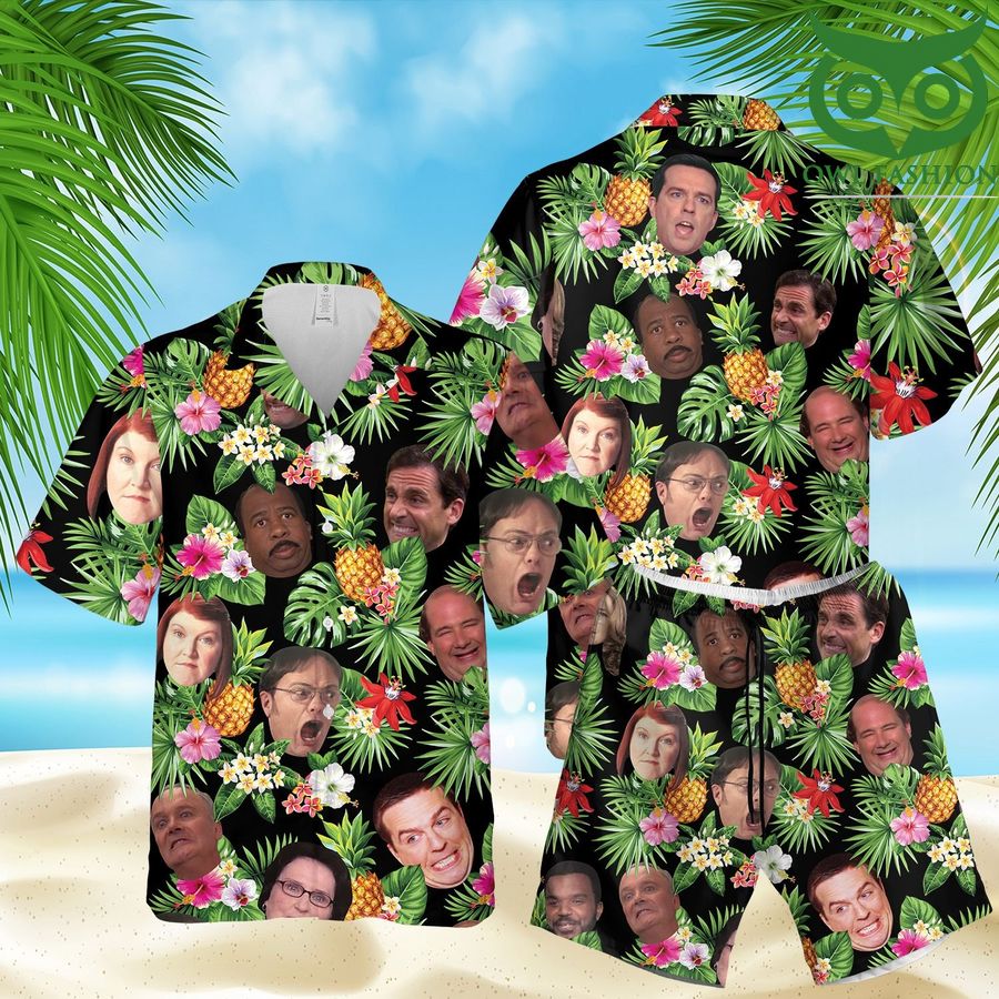 The Office series Funny 3D Hawaii Shirts Shorts summer