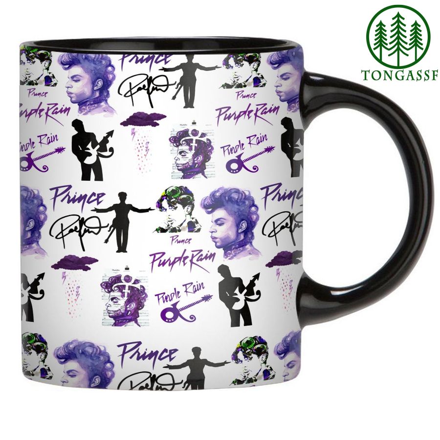 100 The Artist Purple Rain PRINCE white 3d printed mug