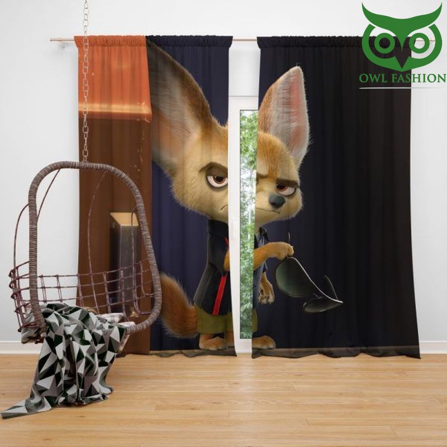 Zootopia Movie Finnick Window shower curtain set waterproof room decoration
