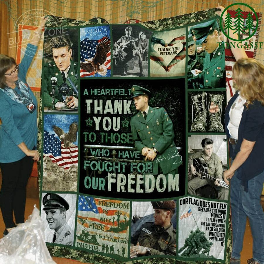 109 The King Elvis Presley Freedom Quilt Blanket