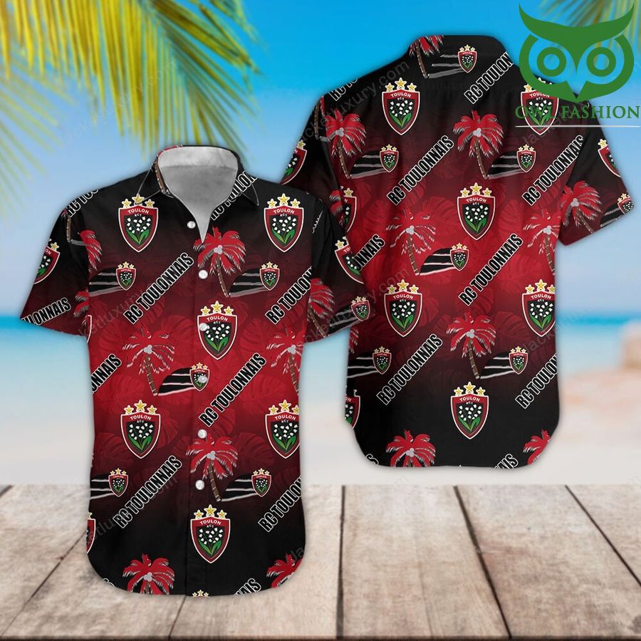 RC Toulonnais Hawaiian Shirt Shortsleeve summer