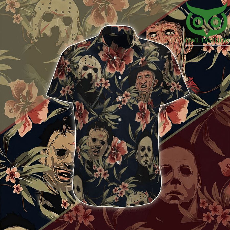 Top Killer Horror Movie Hawaiian Shirt
