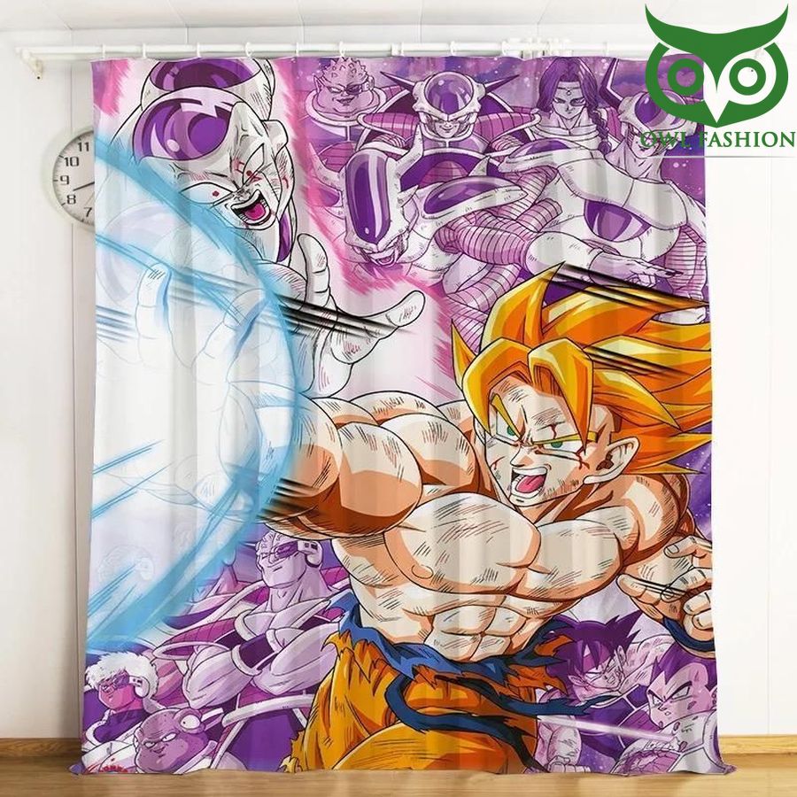Strong Of Son Goku 3d Printed Window shower curtain set waterproof room decoration