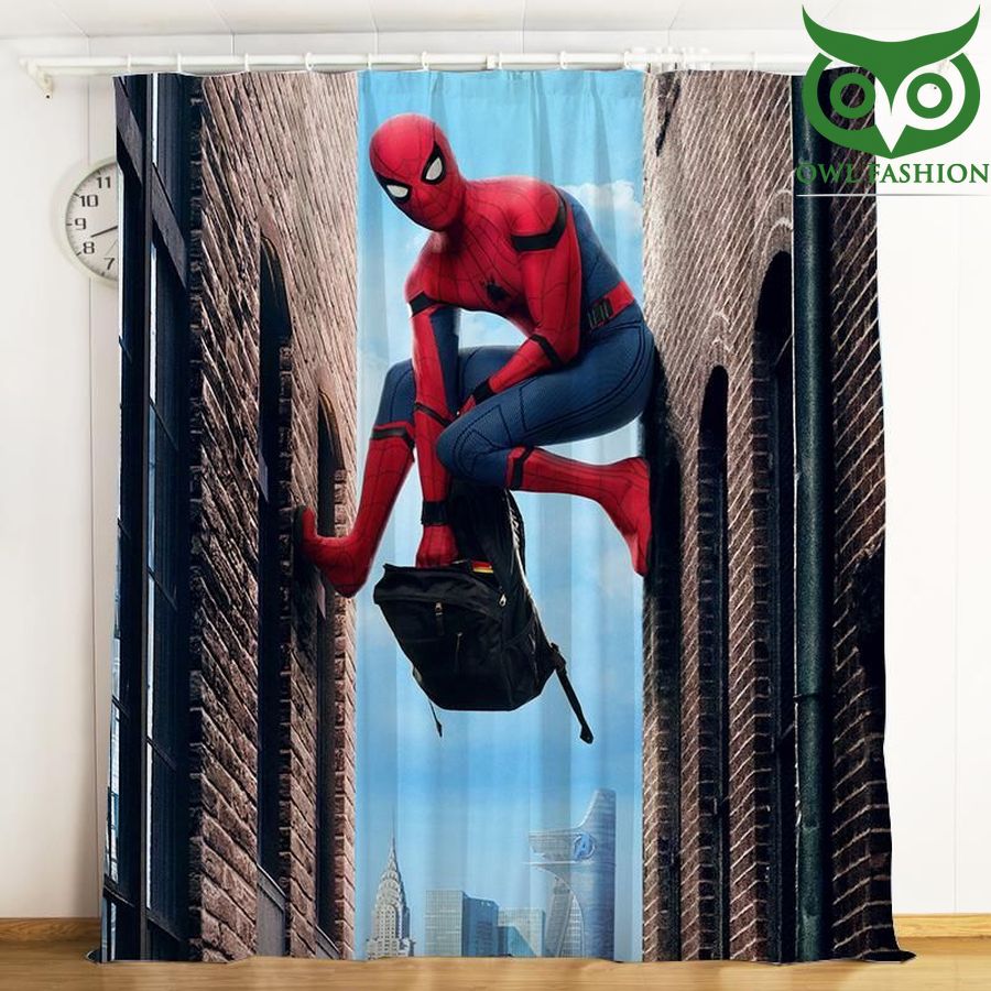 Spider Man 3d Printed Window shower curtain set waterproof room decoration