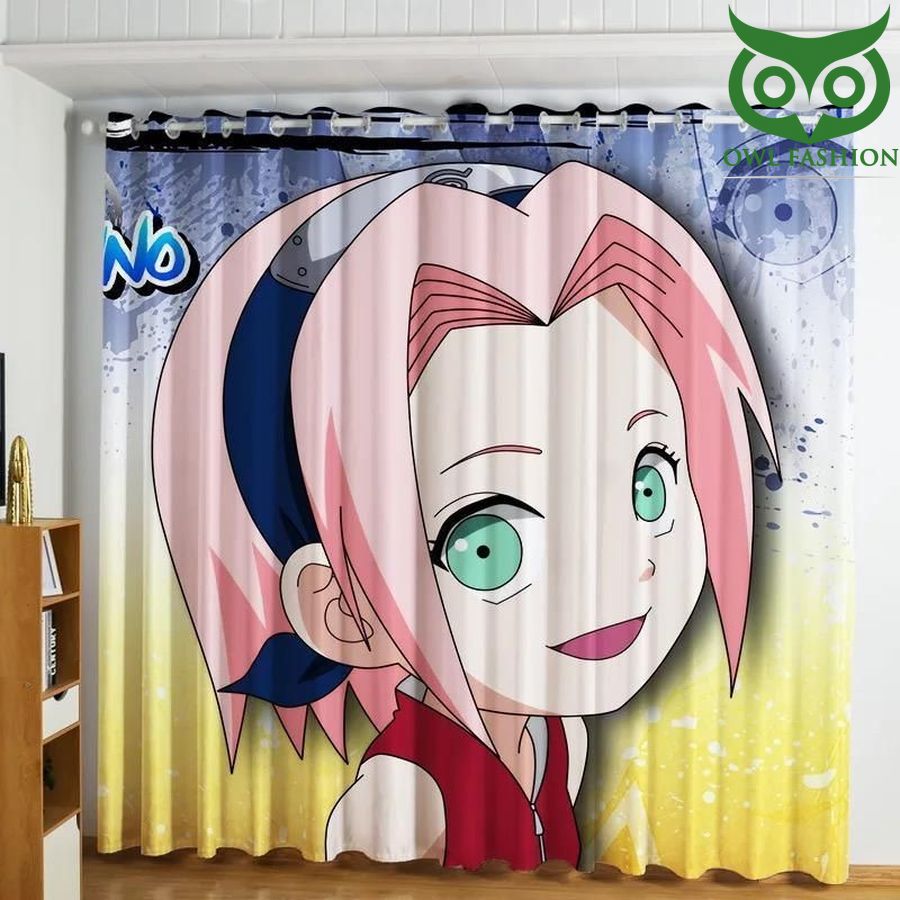 Anime Naruto Anime Haruno Sakura Window shower curtains waterproof decoration rooom