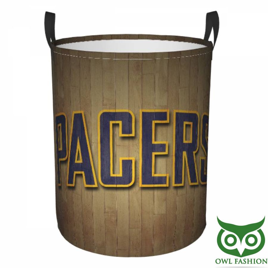 NBA Indiana Pacers Circular Hamper Light Brown Laundry Basket
