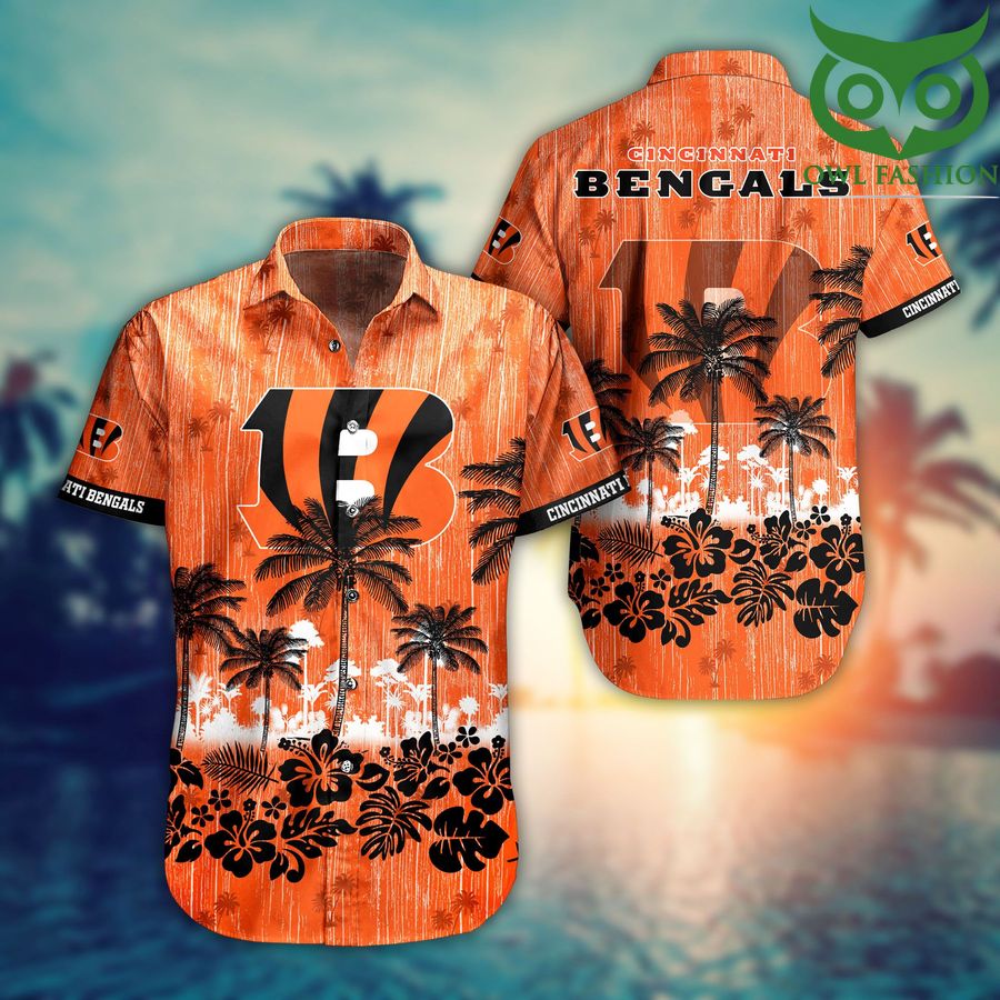 NFL Cincinnati Bengals coconut trees Hawaiian Shirt