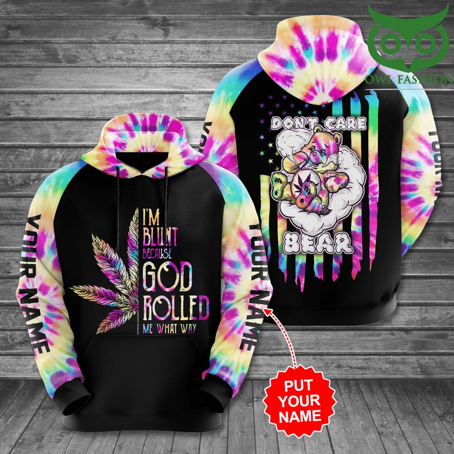 Personalized I'm blunt Weed 3D hoodie