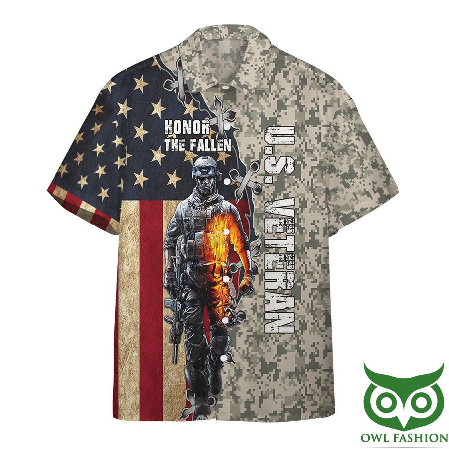 3D Memorial Day Veteran Honor The Fallen Custom Hawaiian Shirt