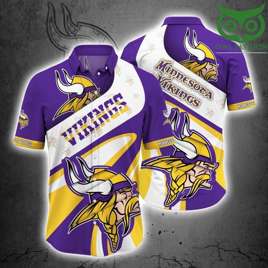 Minnesota Vikings NFL logo ceremony Hawaiian Shirt