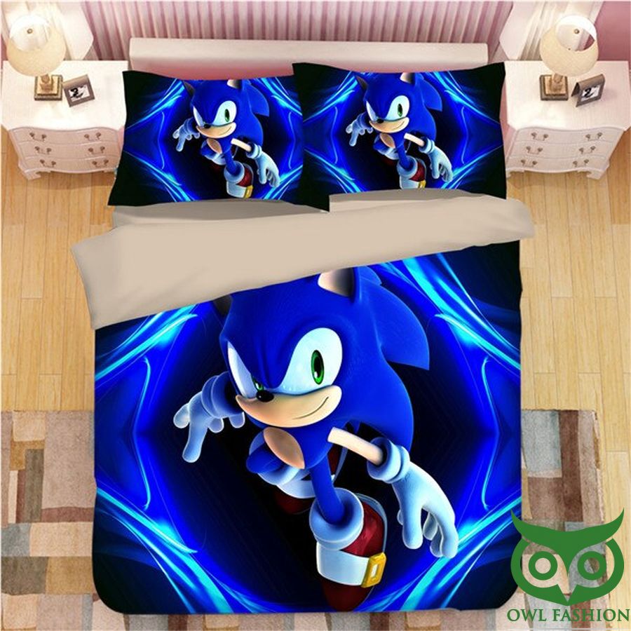 Sonic The Hedgehog Blue Bedding Set