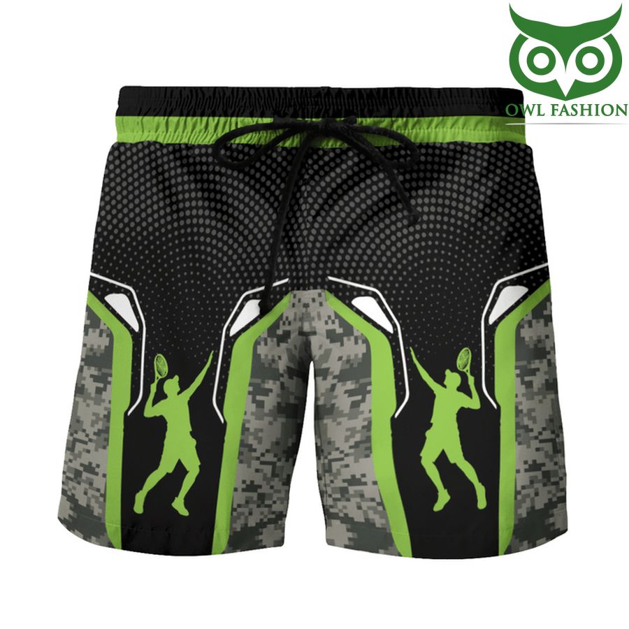 TENNIS BEACH green neon black SHORT