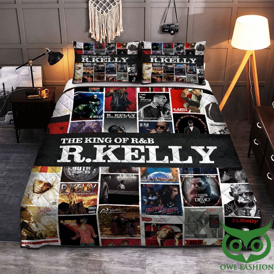 The King Of R&B Jay-Z and R. Kelly Quilt Bedding Set