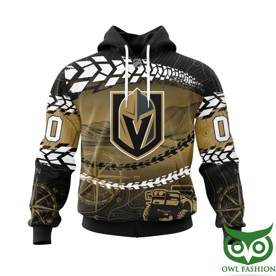 Custom Name Number Vegas Golden Knights NHL Off Road Style 3D Shirt