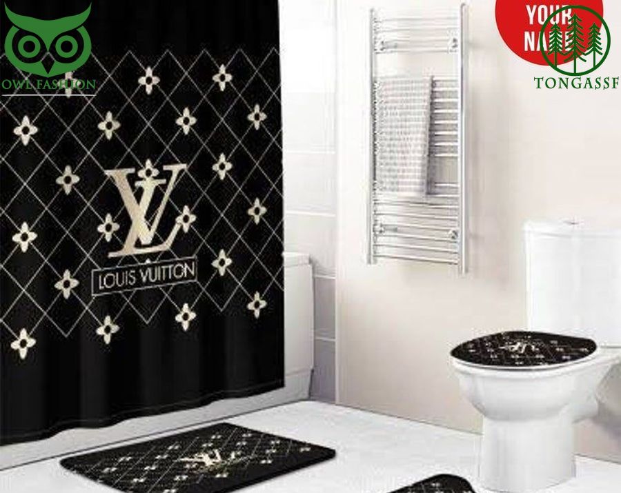 Louis Vuitton Luxury cozy home decoration window and shower waterproof curtains 3d printed